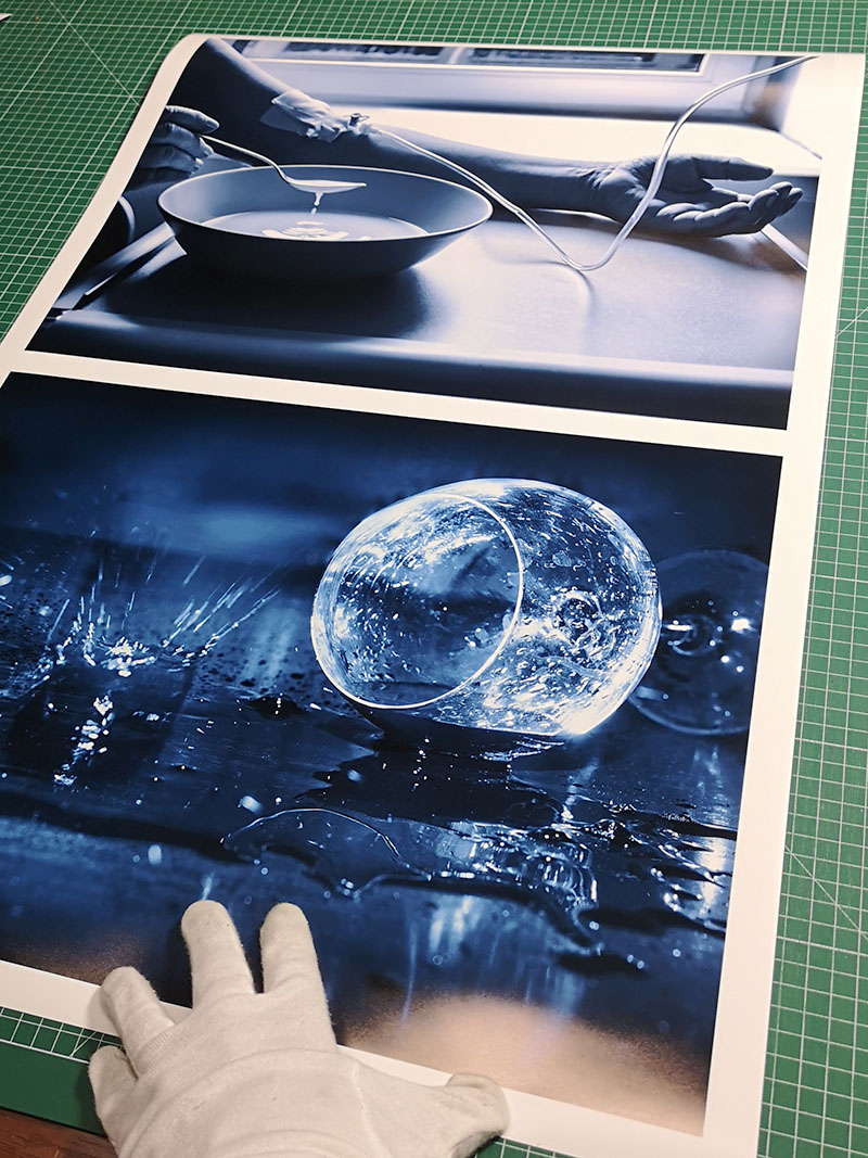 Druk wystawy "Niebieskie drzewa" Lilianny Ligęzy-Jasik w pracowni Radosława Czapli Wernisaż wystawy fotografii "Niebieskie drzewa" Lilianny Ligęzy-Jasik drukowane w pracowni drukfineart.pl przez Radosława Czaplę na Śląsku.